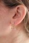 Heliophilia Silver Pendientes de Latón con Circonio Dorado